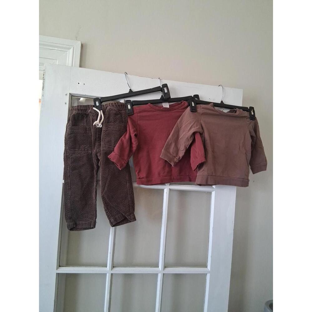 H&M Baby Boys Clothes 18 Months Lot  2 Sweaters And Pants U1